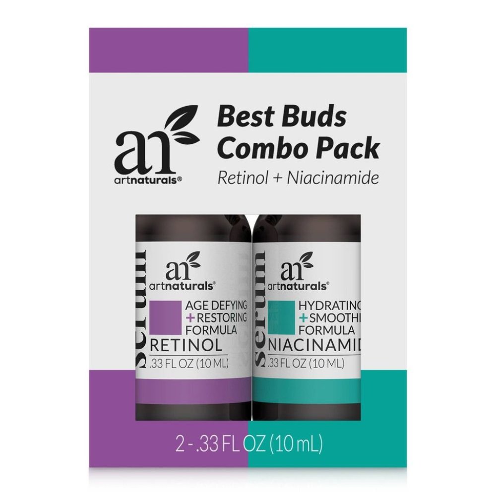 ArtNaturals - Best Buds Combo Pack - Retinol + Niacinamide Serums (2)(.33-fl-oz)
